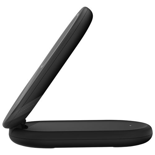 Belkin 15W Qi2 Wireless Charging Stand with MagSafe for iPhone & Apple AirPods - Black