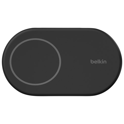 Belkin 15W Qi2 Wireless Charging Stand with MagSafe for iPhone & Apple AirPods - Black