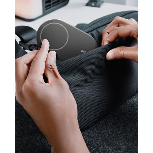 Belkin 15W Qi2 Wireless Charging Stand with MagSafe for iPhone & Apple AirPods - Black