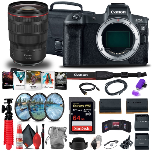 Canon EOS R Mirrorless Camera + Canon RF 24-70mm + More