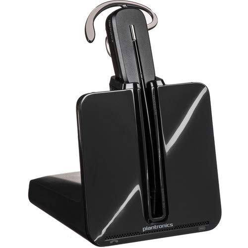 Micro-casque de bureau sans fil CS540 de Plantronics - Ensemble avec nettoyant universel pour écran et chiffon de nettoyage en microfibre