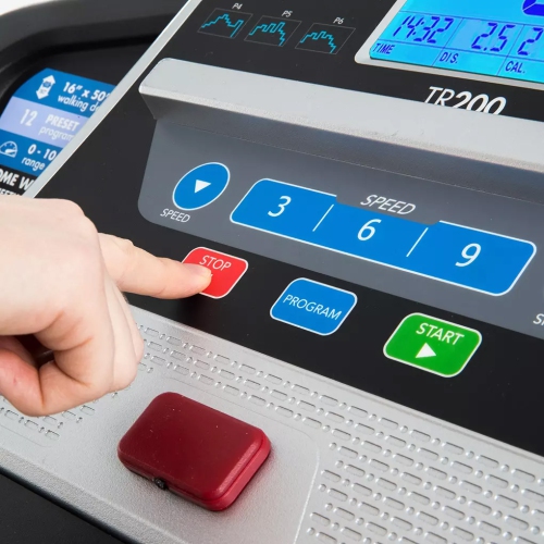 Xterra Fitness TR200 Folding Treadmill 2.25 HP | 16" X 50" Running Surface |5.5" LCD Display Blue Backlit - 16004402000