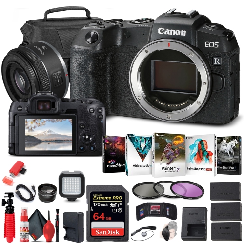 CANON  Eos Rp Mirrorless Digital Camera (3380C002) + Rf 50MM Advanced Bundle