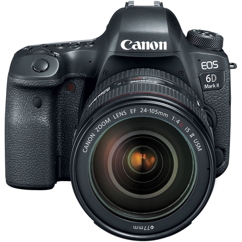Appareil photo EOS 6D Mark II de Canon avec objectif 24-105&nbsp;mm f/4&nbsp;L II et moniteur vidéo