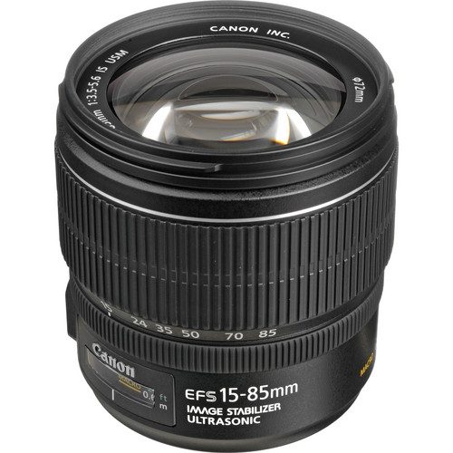 Canon EF-S 15-85mm f/3.5-5.6 IS USM Lens Essential Bundle for Canon EOS - International Model No Warranty