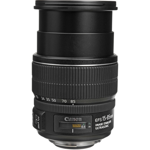 Canon EF-S 15-85mm f/3.5-5.6 IS USM Lens Essential Bundle for Canon EOS - International Model No Warranty