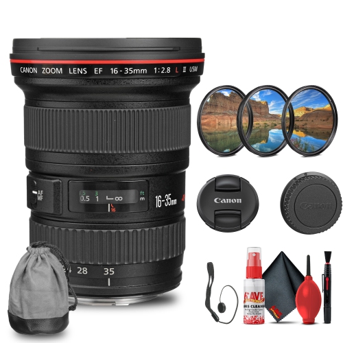 CANON  Ef 16-35MM F/2.8L Ii Usm Lens With Filter Kit + Cleaning Kit + Cap Keeper