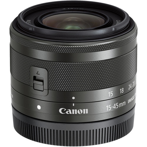 Canon EF-M 15-45mm f/3.5-6.3 IS STM Zoom Lens (0572C002) - Bundle