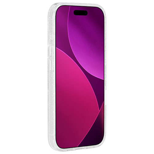 Étui rigide ajusté de Case-Mate avec MagSafe pour iPhone 17 - Scintillant/Argenté