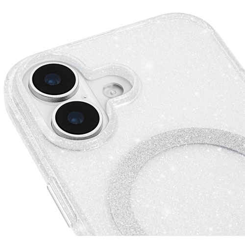 Étui rigide ajusté de Case-Mate avec MagSafe pour iPhone 17 - Scintillant/Argenté