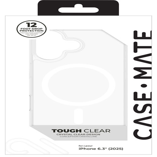 Case-Mate Fitted Hard Shell Case with MagSafe for iPhone 17 - Clear