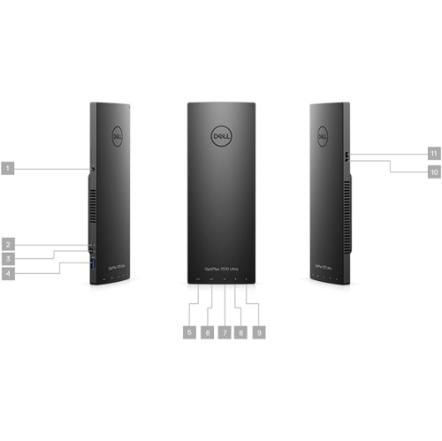 Refurbished with 2 Years Warranty Dell OptiPlex 7070 Ultra,i5-8265U, 16GB, 512GB, win 11pro PCIe, 101243-21560