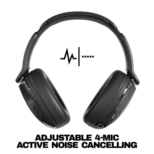 Skullcandy Hesh 540 ANC Over-Ear Noise Cancelling Bluetooth Headphones - True Black