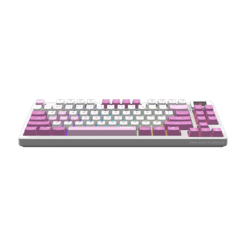 Clavier de jeu FORGE GK600 TKL W VIOLET US de MSI, touches mécaniques linéaires, design remplaçable à chaud, RVB