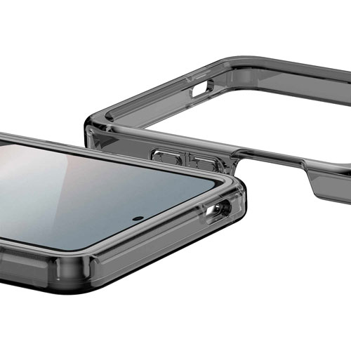 Étui rigide ajusté avec anneau d'Avana pour Galaxy Z Flip7 de Samsung - Cendré