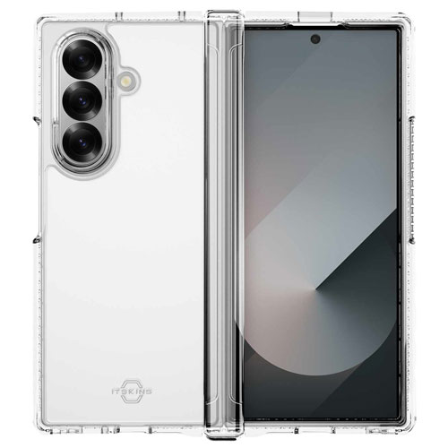 Étui rigide ajusté HYBRID_R d'Itskins pour Galaxy Z Fold7 de Samsung - Transparent