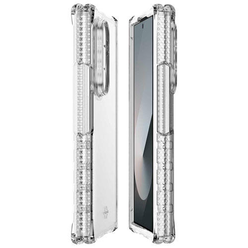Étui rigide ajusté HYBRID_R d'Itskins pour Galaxy Z Fold7 de Samsung - Transparent
