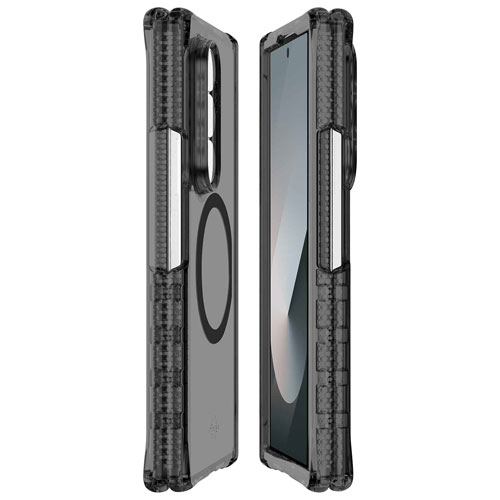 Itskins HYBRID_R Fitted Hard Shell Case for Samsung Galaxy Z Fold7 - Smoke Transparent