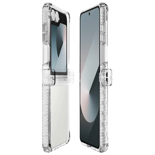 Itskins HYBRID_R Fitted Hard Shell Case for Samsung Galaxy Z Flip7 - Clear