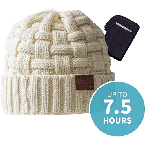 Bonnet chauffant Crest 2 zones pour femmes | 7,5 heures de chaleur | Chapeau chauffant