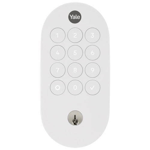 Yale Google Smart Lock with Keypad & Matter Capability - Snow White