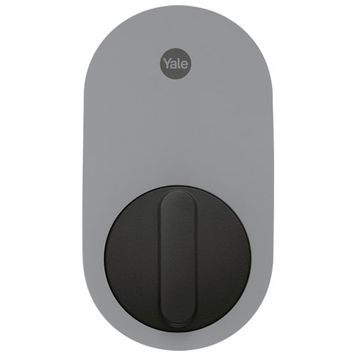 Serrure intelligente Google avec pavé numérique et compatibilité Matter de Yale - Cendré