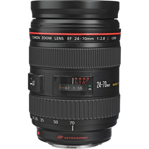Canon EF 24-70mm f/2.8L USM Standard Zoom Lens for Canon SLR Cameras - Bundle