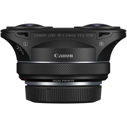 Canon RF-S 3.9mm f/3.5 STM Dual Fisheye Lens (6578C002) + More