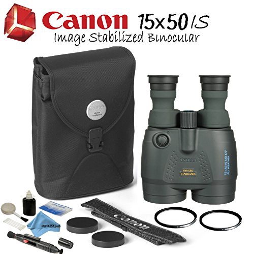 Canon 15x50 is All-Weather Image Stabilized Binocular Starters Bundle