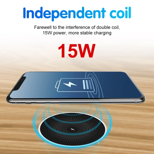 15W Invisible Wireless Charger, Under Desk Wireless Charger,Embedded Wireless Charger for IPhone/Android Phone