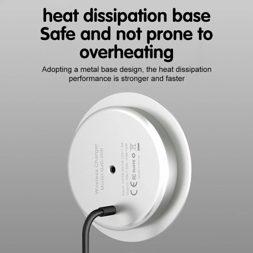 15W Invisible Wireless Charger, Under Desk Wireless Charger,Embedded Wireless Charger for IPhone/Android Phone