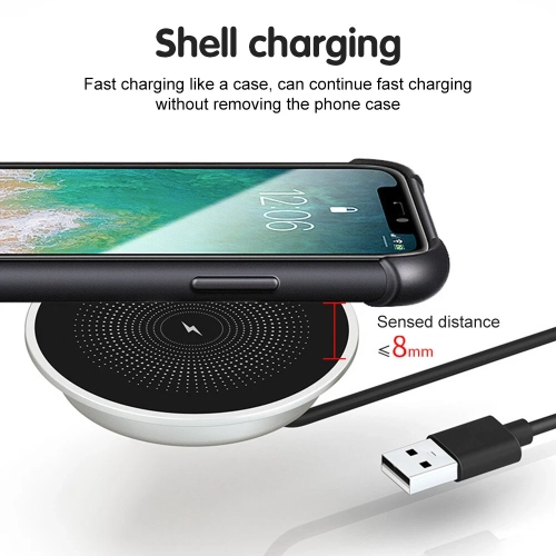 15W Invisible Wireless Charger, Under Desk Wireless Charger,Embedded Wireless Charger for IPhone/Android Phone