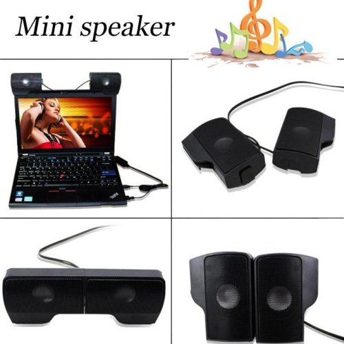 Clip-On Laptop Soundbar USB Mini Desktop Notebook Speaker Portable Clip Speaker Subwoofer Audio