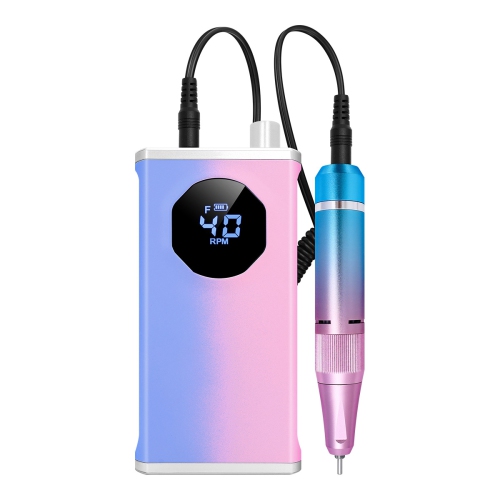 40,000 RPM Electric Nail Drill File, Portable Cordless Electric Nail File Set for Removing Nail Polish Acrylic Gel