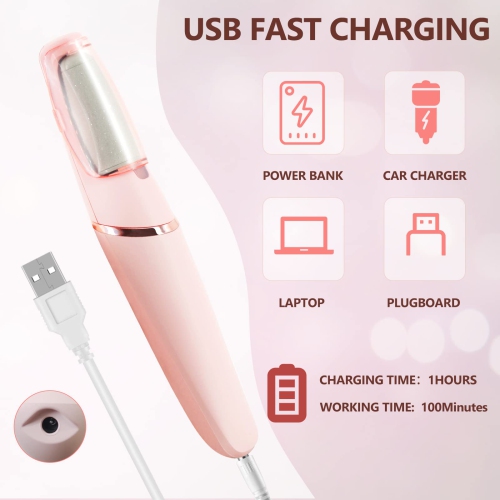 Electric Foot Callus Remover, Portable Mini Pedicure Tool for Callus Removal