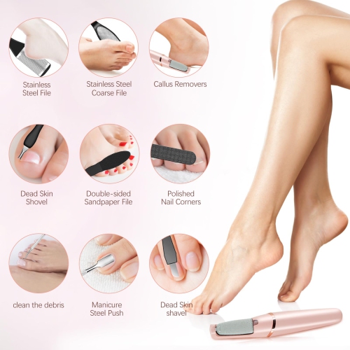 Electric Foot Callus Remover, Portable Mini Pedicure Tool for Callus Removal