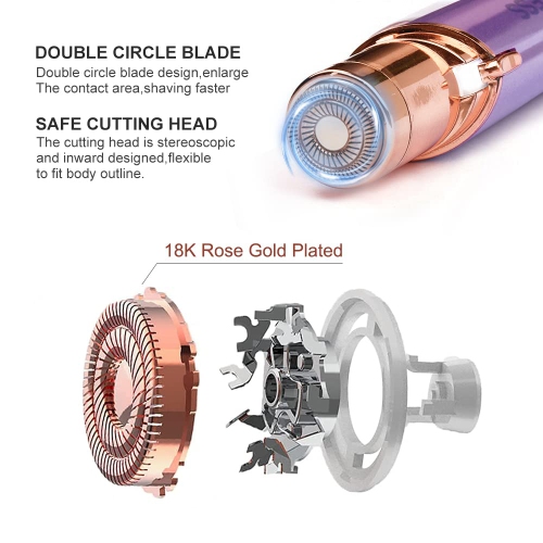 6-Pack Facial Epilator Replacement Heads, Epilator Replacement Blades for Gen2