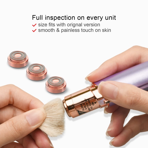 6-Pack Facial Epilator Replacement Heads, Epilator Replacement Blades for Gen2