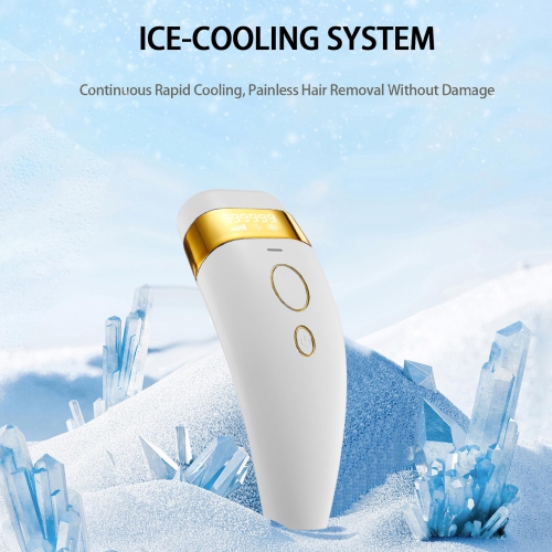 Ice Cold Laser Hair Removal Device, 999,999 Flash IPL Hair Removal Device, 5 Adjustable Levels for Legs, Underarms, Face