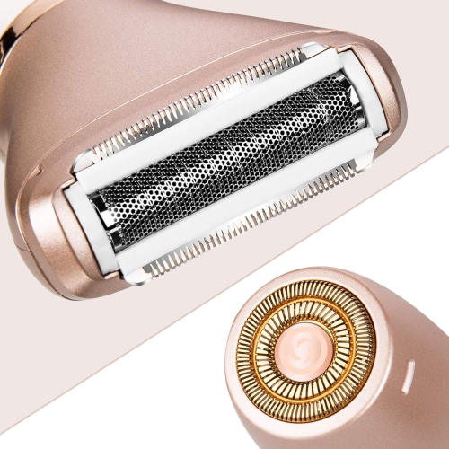 Rasoir électrique pour femmes, épilateur sans fil, tondeuse bikini portative étanche, câble USB pour peau sèche ou humide rechargeable pour le