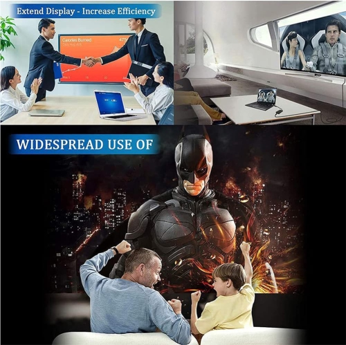 USB to VGA converter, wired screen projector computer adapter HD screen sharer to expand external graphics card, 1080P multi-monitor video cable