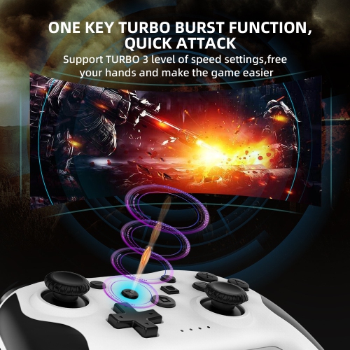 Switch Bluetooth Wireless Controller Six-axis Gyroscope Body Sensing Wake-up Vibration Switch2 Game Controller Compatible with PC/PS3/Android/IOS -