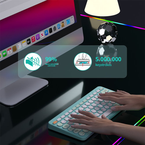 Wireless rechargeable three-mode wireless keyboard and mouse set tablet mobile phone notebook Android set-626 set