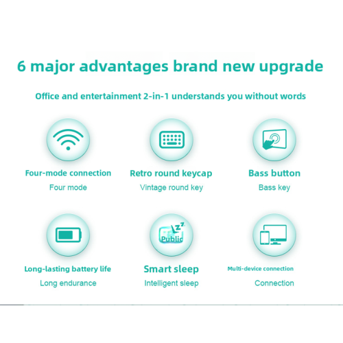 Wireless rechargeable three-mode wireless keyboard and mouse set tablet mobile phone notebook Android set-626 set