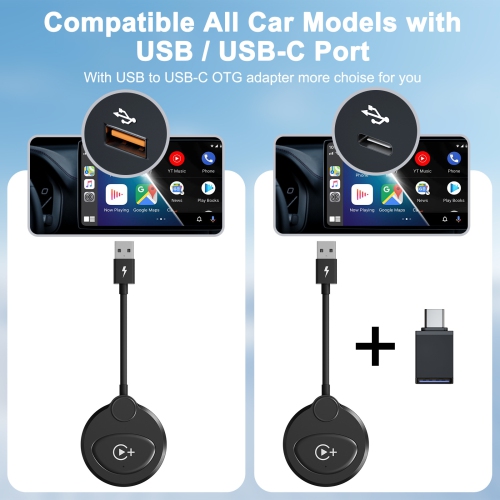 Applicable to the original car wired to wireless carplay video smart AIBOX box wireless car charger-stable connection Android and iOS-Apple/Android