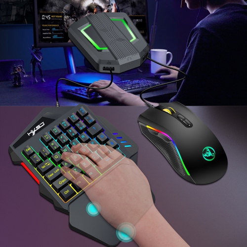 P6 keyboard and mouse set converter supports a variety of game consoles and game controllers on the market - P6 + V100 + A869 converter keyboard and