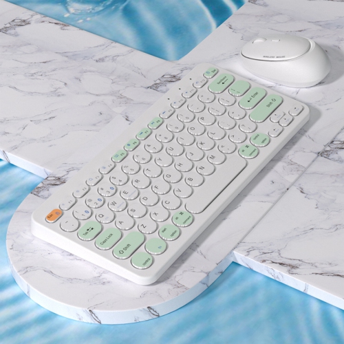 Wireless rechargeable three-mode wireless keyboard and mouse set tablet mobile phone notebook Android set-626 set