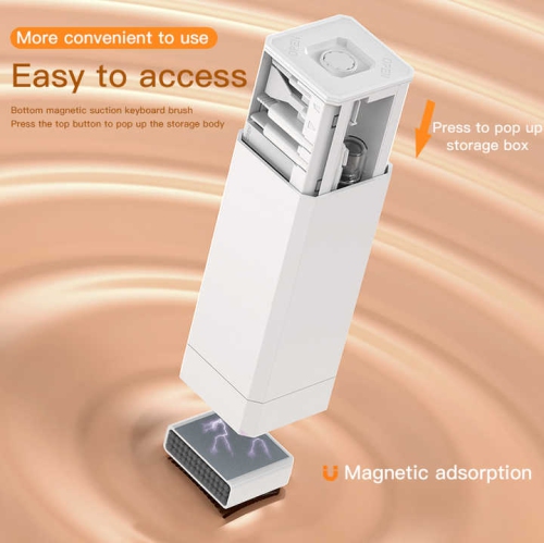 Trousse de nettoyage multifonction de T3 Rangement de boîte Ordinateur de nettoyage en profondeur Appareil photo de téléphone mobile, kit de