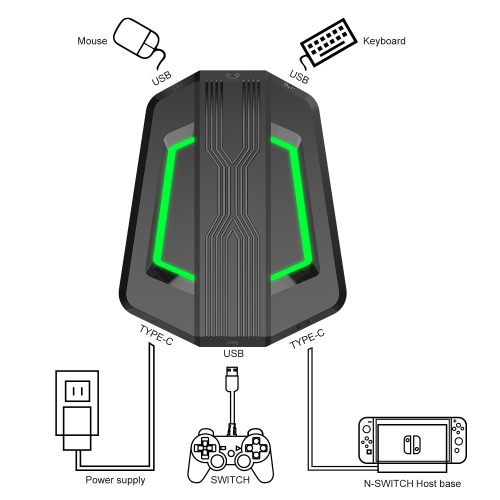 P6 keyboard and mouse set converter supports a variety of game consoles and game controllers on the market - P6 keyboard and mouse converter