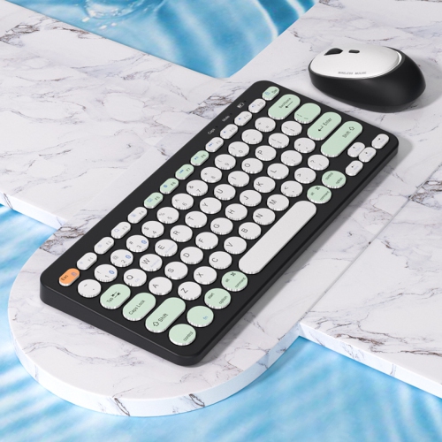 Wireless rechargeable three-mode wireless keyboard and mouse set tablet mobile phone notebook Android set-626 set